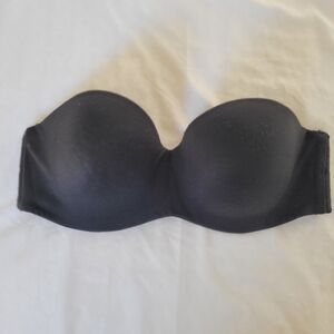 Victorias Secret 36C Black Strapless Bra